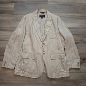 Black Brown 1826 Linen Blazer
